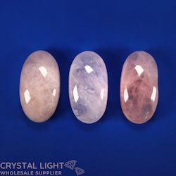 Soapstones & Palmstones by Quantity: Rose Quartz Soapstone