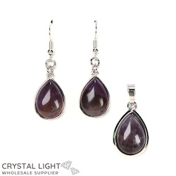 Gift Sets: Amethyst Drop Jewellry Set