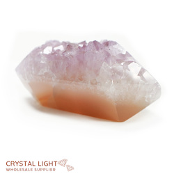 Double Terminated Polished Points: Carnelian Amethyst DT Point