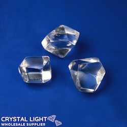 Faceted Shapes: Clear Quartz Faceted Shape Lot