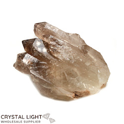 Clusters: Smokey Quartz Enhydro Elestial