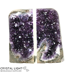 Bookends: Amethyst Bookends