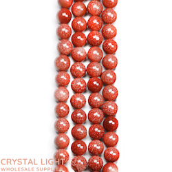 8mm Bead: Goldstone 8mm Beads