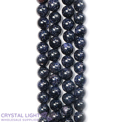 8mm Bead: Blue Goldstone 8mm Beads