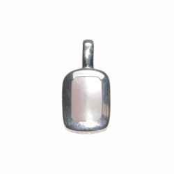 Sterling Silver Pendants: Pink Shell Pendant