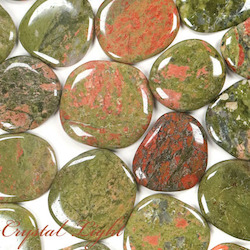 Flatstones by Quantity: Unakite Flatstone