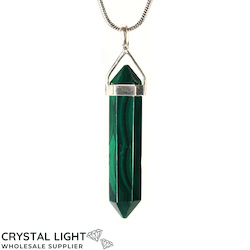 Terminated Pendant: Malachite DT Pendant Sterling Silver