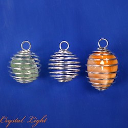 Cage Pendants: Spiral Cage with Loop
