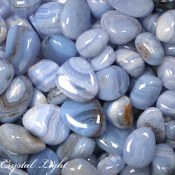 Tumbles by Weight: Blue Lace Agate Tumble