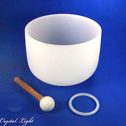 Crystal Singing Bowls: Crystal Singing Bowl 10"