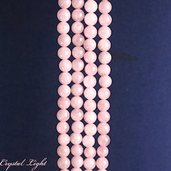 4,6 & 7mm Bead: Rose Quartz 6mm Beads