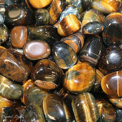 Tumbles by Weight: Blue and Gold Tiger Eye Tumble