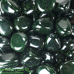 Tumbles by Weight: Green Goldstone Tumble