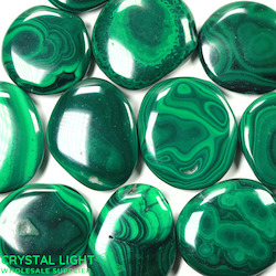 Flatstones by Quantity: Malachite Flatstone