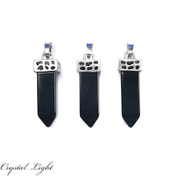 Terminated Pendant: Black Obsidian Short Pendant