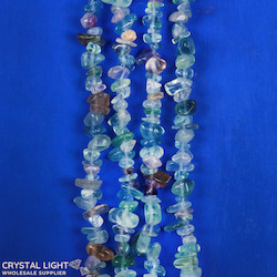 Chip Beads: Rainbow Fluorite Chip Beads