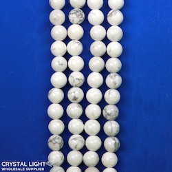 8mm Bead: Howlite Beads 8mm