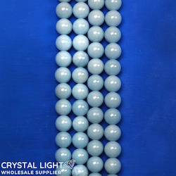 8mm Bead: Angelite 8mm Round Beads