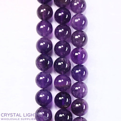 10mm Bead: Amethyst Beads 10mm