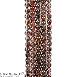 4,6 & 7mm Bead: Smokey Quartz 6mm Round Beads