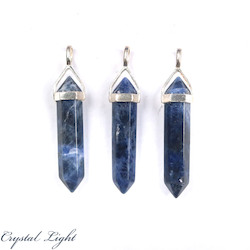 Terminated Pendant: Sodalite DT Pendant Sterling Silver