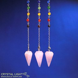 Pendulums: Rose Quartz Chakra Pendulum