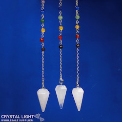 Pendulums: Clear Quartz Chakra Pendulum