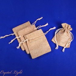 Gift Boxes & Pouches: Hessian Style Pouch Small