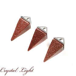 Pyramid Pendants: Goldstone Pyramid Pendant