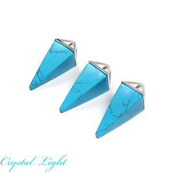 Pyramid Pendants: Blue Howlite Pyramid Pendant