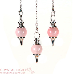 Pendulums: Rose Quartz Ball Pendulum