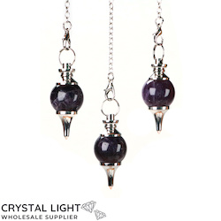 Pendulums: Chevron Amethyst Ball Pendulum