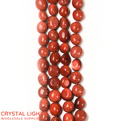 Tumble Beads: Goldstone Tumble Beads