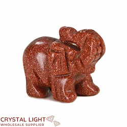 Animals: Goldstone Elephant Small