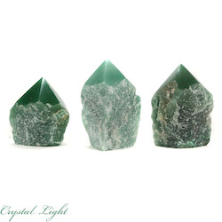 Cut Base Points: Green Aventurine Cut Base Point