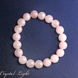 10mm Round Bead Bracelets: Rose Quartz 10mm Bracelet