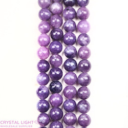 8mm Bead: Lepidolite Beads 8mm