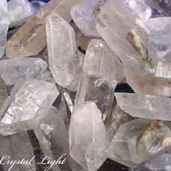 Natural Points: Rough Quartz points Mixed 1kg