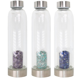 Crystal Drink Bottles: Crystal Water Bottle - Chip Dome