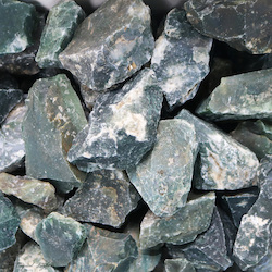 Rough by Weight: Moss Agate Rough Large/1KG