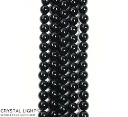 4,6 & 7mm Bead: Black Obsidian 6mm Beads