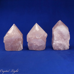 Cut Base Points: Rose Quartz Cut Base Point