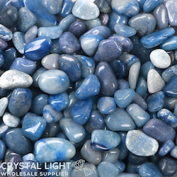 Tumbles by Weight: Blue Quartz Tumble 10-20mm