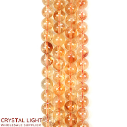 8mm Bead: Citrine 8mm Round Bead