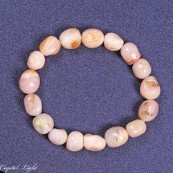 Tumble Bead Bracelets: Pink Opal Tumble Bracelet