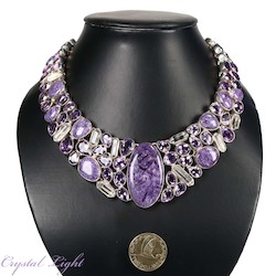 Auctions: Charoite and Amethyst Necklace