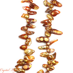 Shell and Pearl Beads: Merigold Keshi Pearl Beads