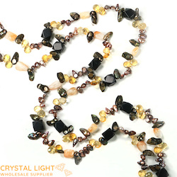 Shell and Pearl Beads: Keshi Pearl and Citrine Assortment  Beads