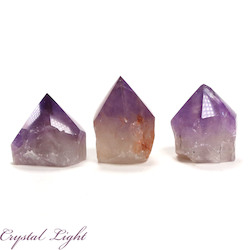 Cut Base Points: Amethyst Semi Polished Cut Base Point