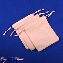 Gift Boxes & Pouches: Pink Pull-String Velvet Pouch